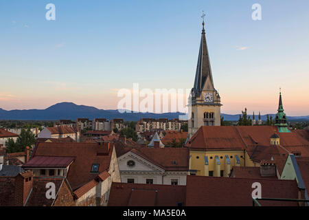 Vue sur Ljubljana, Slovénie Banque D'Images