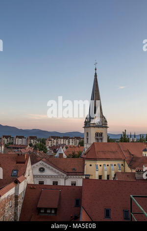 Vue sur Ljubljana, Slovénie Banque D'Images