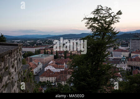 Vue sur Ljubljana, Slovénie Banque D'Images