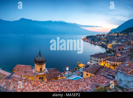 Limone sul Garda, Lac de Garde, Province de Brescia, Lombardie, Italie Banque D'Images