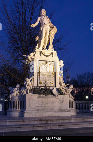 Monument à Wolfgang Amadeus Mozart, Vienne, Autriche Banque D'Images