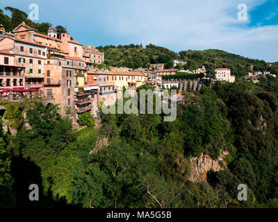 L'Italie, Latium, Province de Rome, Nemi. Banque D'Images