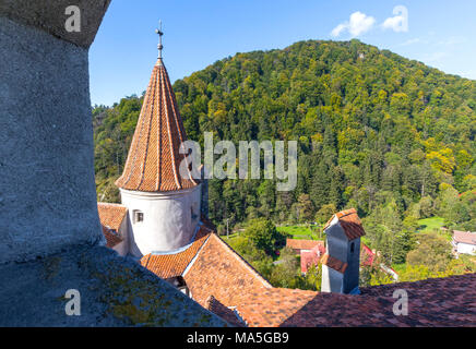 Le Château de Bran, Bran, Transylvanie, Roumanie Banque D'Images