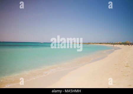 Plage d'arashi sur l'île d'Aruba, Antilles néerlandaises, Antilles néerlandaises Banque D'Images