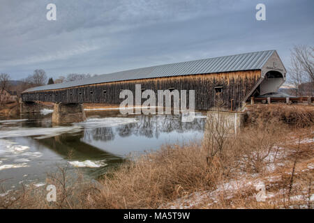 Le Windsor Cornish pont couvert au New Hampshire Banque D'Images