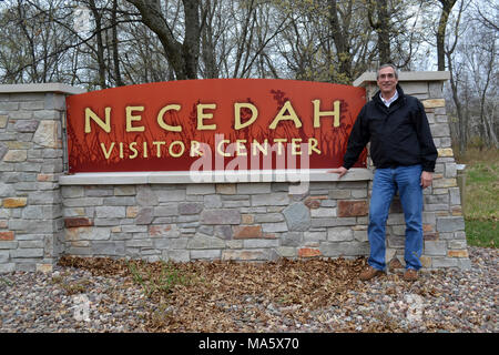 Tom Melius Necedah. Directeur régional Tom Melius visiter Necedah National Wildlife Refuge. Banque D'Images