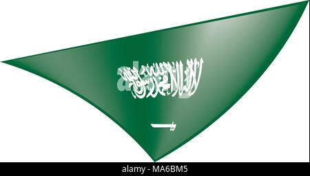 Drapeau de l'Arabie saoudite, vector illustration Illustration de Vecteur