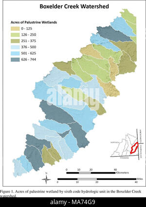 . Évaluation des zones humides du sud-est du Montana : l'élaboration et l'amélioration de l'évaluation d'une zone humide et une stratégie de suivi . 51 Banque D'Images