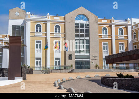 Arrecife Cabildo de Lanzarote, Área de Educación y Cultura Lanzarote, une île espagnole, au large des côtes de l'Afrique du nord-ouest Banque D'Images