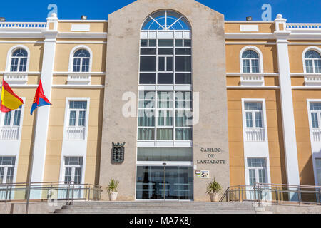 Arrecife Cabildo de Lanzarote, Área de Educación y Cultura Lanzarote, une île espagnole, au large des côtes de l'Afrique du nord-ouest Banque D'Images