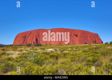 Uluru, Ayers Rock, Parc National d'Uluru-Kata Tjuta, Territoire du Nord, Australie Banque D'Images