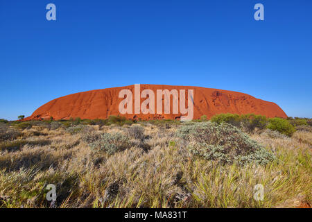 Uluru, Ayers Rock, Parc National d'Uluru-Kata Tjuta, Territoire du Nord, Australie Banque D'Images