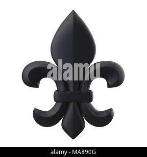 Fleur-de-lis Isolated Banque D'Images