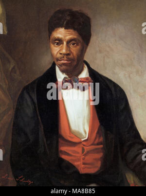 Dred Scott (ch. 1799 - Le 17 septembre 1858) était un esclave africain-américain l'homme aux États-Unis qui a poursuivi pour sa liberté. Huile sur toile par Louis Schultze, 1888 Banque D'Images