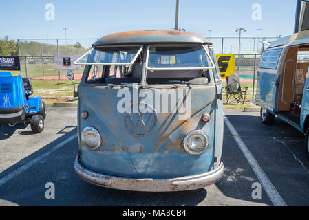 Car Show à Ft. Blanc, en Floride. Début van Volkswagen combi Banque D'Images