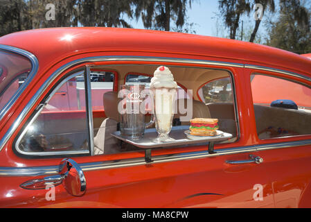 Car Show à Ft. Blanc, en Floride. Banque D'Images