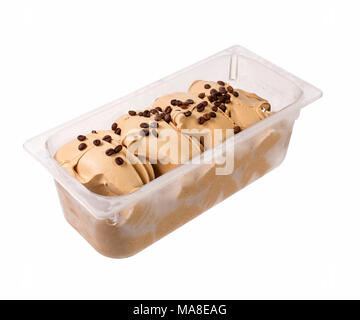 Glace italienne Café de la crème glacée. Banque D'Images