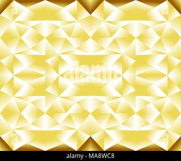 Motif géométrique transparente de pente or (jaune et blanc) couleurs. Illustration vectorielle, EPS10. Illustration de Vecteur