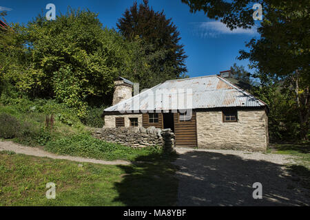 La ruée vers l'or chinois ancien peuplement en Arrowton historique, Otago, Nouvelle-Zélande Banque D'Images