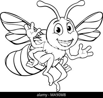 Abeilles bourdons Personnage Illustration de Vecteur