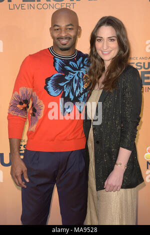 NBC's 'Jesus Christ Superstar' Appuyez sur la Princesse à l'église St Paul l'Apôtre - Tapis rouge avec des arrivées : Brandon Victor Dixon, Sara Bareilles Où : New York, New York, United States Quand : 27 Feb 2018 Crédit : Ivan Nikolov/WENN.com Banque D'Images