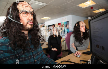 Le Royal Albert Hall ont annoncé que les trekkies réserver des billets dans le Klingon sera remis gratuitement 'Star Trek' en concert tickets, conduisant à la formation d'urgence pour le personnel des centres d'appels où : London, Royaume-Uni Quand : 22 février 2018 Crédit : Joe Pepler/WENN.com/PinPep Banque D'Images