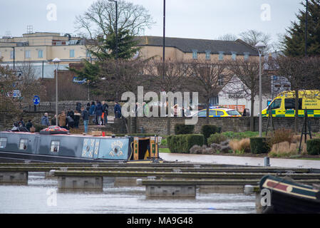 Stratford Upon Avon, Royaume-Uni. 30 mars, 2018. L'Angleterre Warwickshire stratford 30 mars Vendredi Saint jour férié en lutte dans la pièce de Shakespeare Stratford Upon Avon Royaume-uni Crédit : Paul Rushton/Alamy Live News Banque D'Images