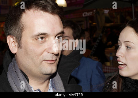 Paris, France. 30Th Mar, 2018. Florian Philippot assiste à la soirée d'ouverture de la Foire du Trône au profit de l'Institut Rafaël le 30 mars 2018 à Paris, France. Credit : Bernard Menigault/Alamy Live News Banque D'Images