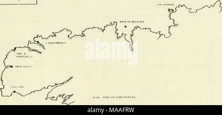 . Étude écologique de la marée noire de l'Amoco Cadiz : rapport de la NOAA-CNEXO Commission mixte scientifique . POH) aussi tUNCAHNt U£ AU FIGURE 3.39. Sites d'échantillonnage des carottes de sédiments (Ward). L'ensemble de base de données, où GC et GC/MS données existent, il n'est par l'illustra- ted données dans le tableau 16. Cependant, les données secondaires produits sont présentés ici pour illustrer les résultats de base de ce segment de l'émission. Des traces de GC Mars 1979 est présenté dans les figures 3.40 et 3.41. Bien que la composition en hydrocarbures de l'estuaire (commande de l'Aber Ildut) se compose principalement de composés biogéniques le marais vasière Banque D'Images