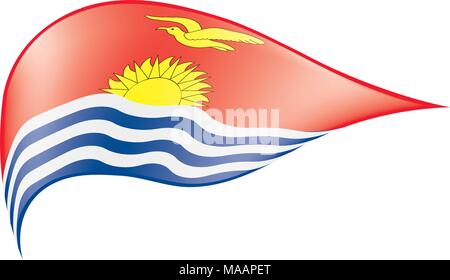 Drapeau Kiribati, vector illustration Illustration de Vecteur