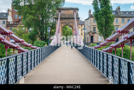 Pont suspendu de South Portland Street, à Glasgow, en Écosse. Banque D'Images