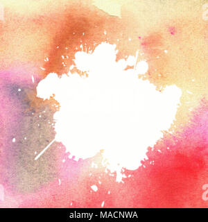 Contexte aquarelle abstraite. Art abstrait peinture colorée avec place pour le texte. Banque D'Images