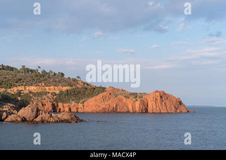 Côte Rocheuse, massif de l'Esterel, France Banque D'Images