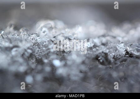 Cristal de glace Macro Shot Banque D'Images