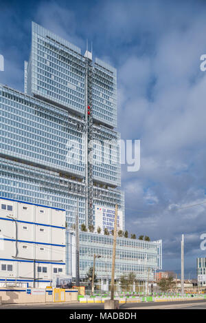 France, Paris - 31 mars 2018 : Paris nouveau palais - nouveau palais de justice de Paris, conçu par Renzo Paino building workshop Banque D'Images