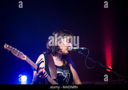 Courtney Barnet en live à Glastonbury Festival, Angleterre, RU, 2015. Banque D'Images