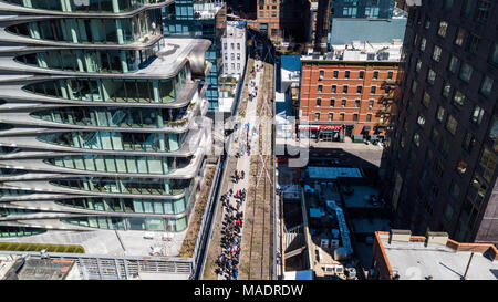 La ligne haute, Manhattan, New York City Banque D'Images