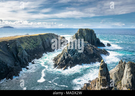 Falaises à Malin Head Banque D'Images