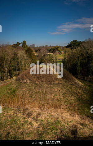 Collines exploitation Bartlow Romano British tumuli en France Banque D'Images