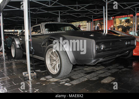 Fast & Furious Voitures sur affichage avant le début de l'UK Arena spectacles. Newcastle, Royaume-Uni. 31 mars, 2018. David Whinham/Alamy Live News Banque D'Images