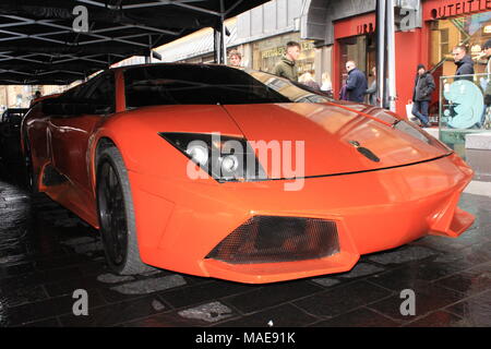 Fast & Furious Voitures sur affichage avant le début de l'UK Arena spectacles. Newcastle, Royaume-Uni. 31 mars, 2018. David Whinham/Alamy Live News Banque D'Images