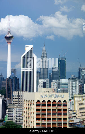 La ville moderne de Kuala Lumpur, en Malaisie Banque D'Images