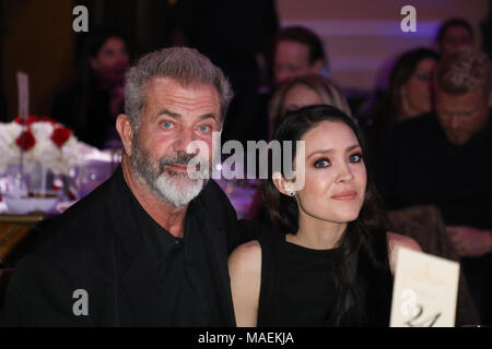 Global présente smash smash MMA Mondial VII : Smash the Oscars tenue à l'Taglyan - Complexe culturel avec des arrivées : Mel Gibson, Rosalind Ross Où : Los Angeles, California, United States Quand : 28 Feb 2018 Credit : Sheri/WENN.com Determan Banque D'Images