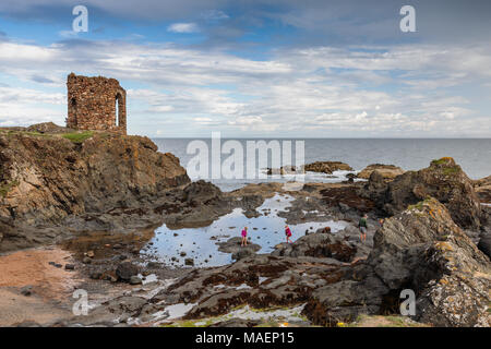 La tour de la Vierge à l'est de Fife neuk près du village côtier de Elie, Ecosse Banque D'Images