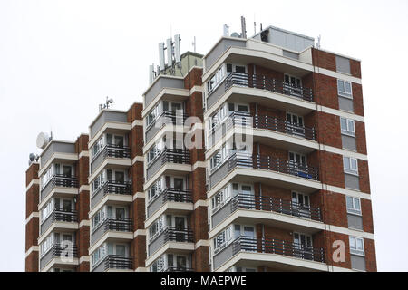Une tour, représenté à Littlehampton, West Sussex, UK. Banque D'Images