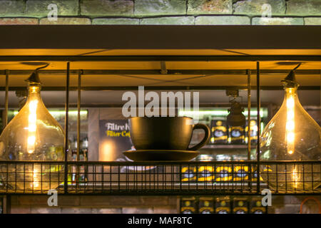 Décorations dans un café Banque D'Images