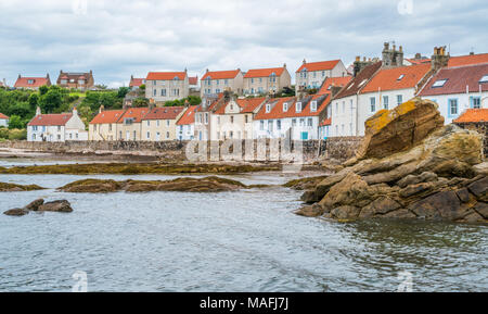 Vue panoramique de Pittenweem, dans le Fife, sur la côte est de l'Ecosse. Banque D'Images