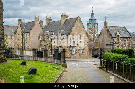 Chemin menant à la vieille ville de Stirling, Écosse Banque D'Images