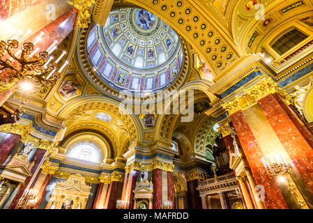 Basilique St. Stephen dôme, Budapest, Hongrie Banque D'Images