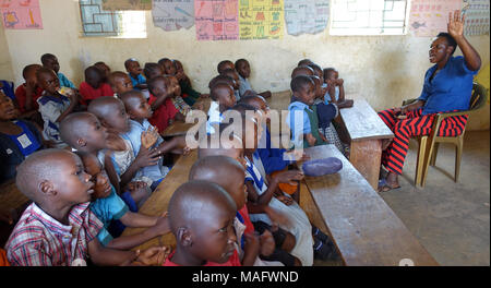 Les écoliers de l'Ouganda, l'Afrique de l'Est Banque D'Images